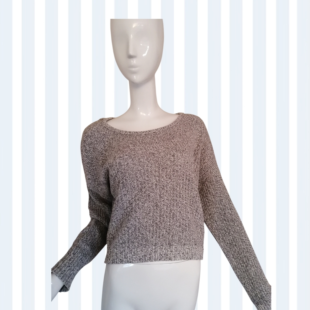 American Eagle Outfitters Women's Gray Knit Sweater
